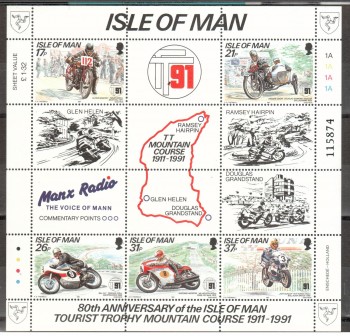 Isle of Man Michelnummer 468 - 472 Block 15 postfrisch