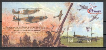 Isle of Man Michelnummer 870 - 871 Block 40 postfrisch Isle of Man Michelnummer 870 - 871 Block 40 postfrisch