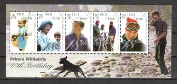 Isle of Man Michelnummer 872 - 876 Block 41 postfrisch Isle of Man Michelnummer 872 - 876 Block 41 postfrisch