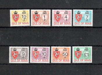 Isle of Man Michelnummer Porto 9 - 16 postfrisch Isle of Man Michelnummer Porto 9 - 16 postfrisch