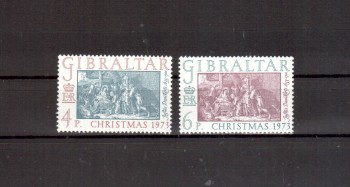 Kunst044 Gibraltar Michelnummer 306 - 307 postfrisch Kunst044 Gibraltar Michelnummer 306 - 307 postfrisch