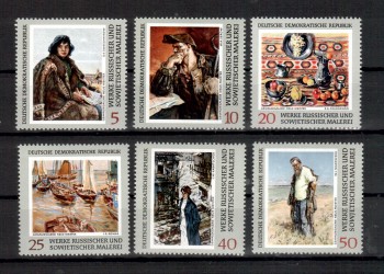 Kunst162DDR Michelnummer 1528 - 1533 postfrisch Kunst162DDR Michelnummer 1528 - 1533 postfrisch