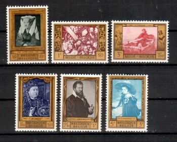 Kunst180 Belgien Michelnummer 1119 - 1124 postfrisch Kunst180 Belgien Michelnummer 1119 - 1124 postfrisch