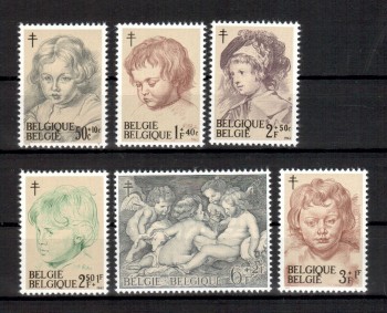 Kunst183 Belgien Michelnummer 1332 - 1337 postfrisch Kunst183 Belgien Michelnummer 1332 - 1337 postfrisch