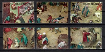 Kunst189 Belgien Michelnummer 1494 - 1499 postfrisch Kunst189 Belgien Michelnummer 1494 - 1499 postfrisch