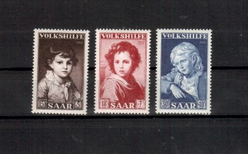 Kunst222 Saarland Michelnummer 338 - 340 postfrisch