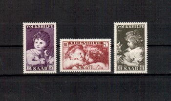 Kunst223 Saarland Michelnummer 344 - 346 postfrisch