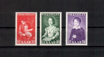 Kunst225 Saarland Michelnummer 354 - 356 postfrisch