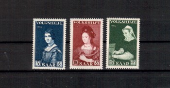 Kunst227 Saarland Michelnummer 376 - 378 postfrisch