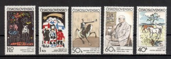 Kunst254 Tschechoslowakei Michelnummer 2060 - 2064 postfrisch Kunst254 Tschechoslowakei Michelnummer 2060 - 2064 postfrisch