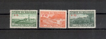 Luxemburg Michelnummer 134 - 136 ohne Gummi