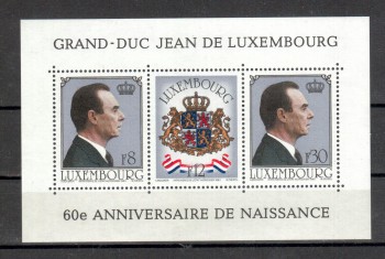 Luxemburg Michelnummer 1022 - 1024 Block 13 postfrisch