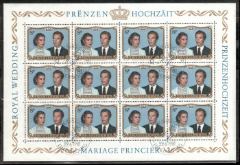 Luxemburg Michelnummer 1036 Kleinbogen gestempelt