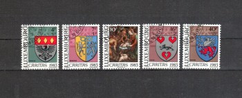 Luxemburg Michelnummer 1086 - 1090 gestempelt