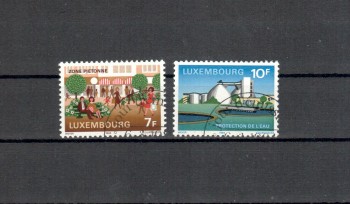 Luxemburg Michelnummer 1095 - 1096 gestempelt