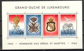 Luxemburg Michelnummer 1127 - 1131 Block 14 postfrisch