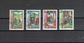 Luxemburg Michelnummer 1210 - 1213 gestempelt
