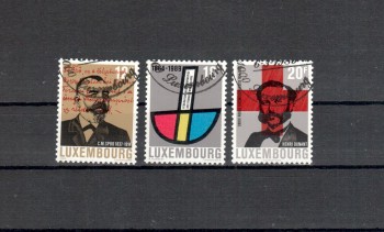 Luxemburg Michelnummer 1214 - 1216 gestempelt