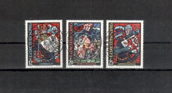 Luxemburg Michelnummer 1227 - 1229 gestempelt