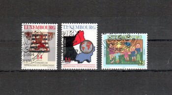 Luxemburg Michelnummer 1342 - 1344 gestempelt