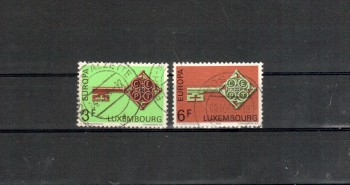 Luxemburg Michelnummer 771 - 772 gestempelt