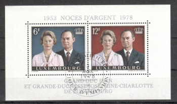 Luxemburg Michelnummer 962 - 963 Block 11 gestempelt