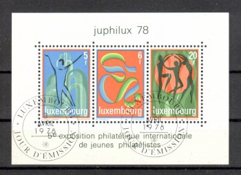 Luxemburg Michelnummer 964 - 966 Block 12 gestempelt