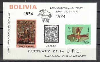 UPU050 Bolivien Michelnummer Block 45 postfrisch