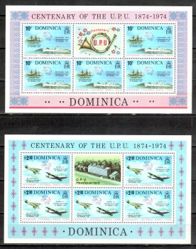 UPU097 Dominica Michelnummer Kleinbogen 417 - 418 postfrisch