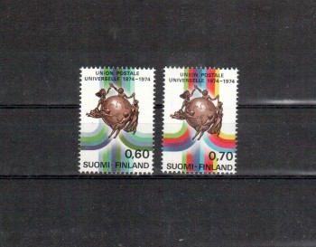 UPU108 Finnland Michelnummer 756 - 757 postfrisch