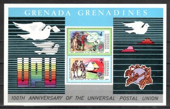 UPU126 Grenada - Grenadinen Michelnummer Block 3 postfrisch