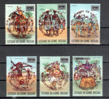 UPU149 Guinea - Bissau Michelnummer 374 - 379 b A postfrisch