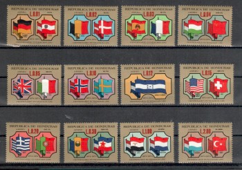 UPU167 Honduras Michelnummer 842 - 853 aus Block postfrisch
