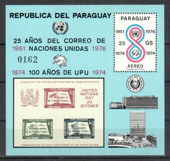 UPU348 Paraguay Michelnummer Block 283 postfrisch