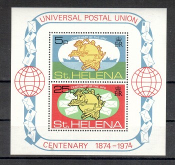 UPU392 St.Helena Michelnummer Block 1 postfrisch