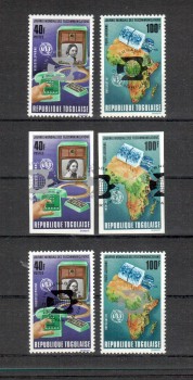 UPU402 Togo Michelnummer 1045 - 1046 aA,bA,bB postfrisch