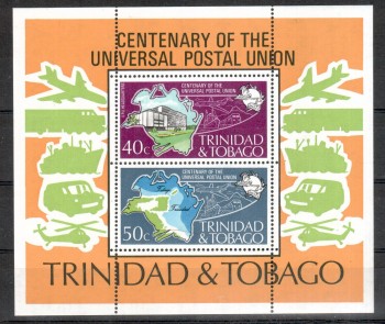 UPU406 Trinidad & Tobago Michelnummer Block 12 postfrisch UPU406 Trinidad & Tobago Michelnummer Block 12 postfrisch