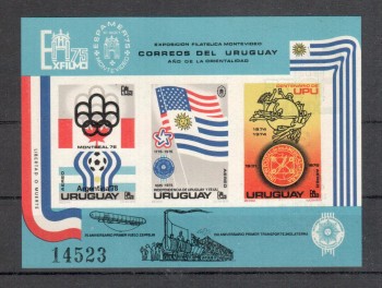 UPU432 Uruguay Michelnummer Block 28 B postfrisch UPU432 Uruguay Michelnummer Block 28 B postfrisch