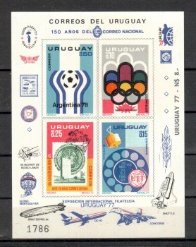 UPU443 Uruguay Michelnummer 1402 - 1405 B postfrisch UPU443 Uruguay Michelnummer 1402 - 1405 B postfrisch