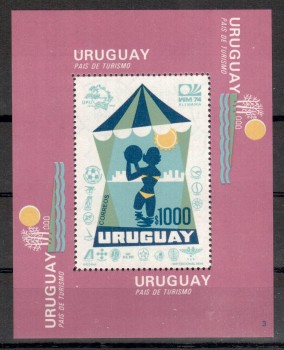 UPU445 Uruguay Michelnummer Block 20 postfrisch
