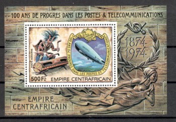 UPU460 Zentralafrika Michelnummer Block 23 A postfrisch UPU460 Zentralafrika Michelnummer Block 23 A postfrisch