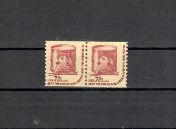 USA Michelnummer 1256 U LINE PAIR  postfrisch