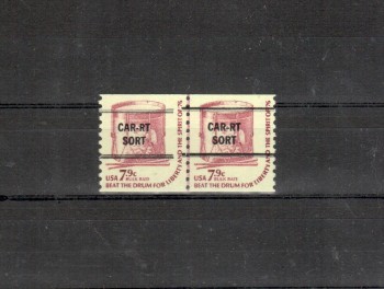 USA Michelnummer 1256 VZ LINE PAIR Vorausentwertung postfrisch