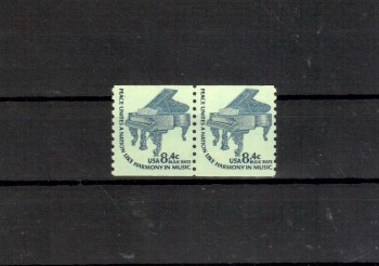 USA Michelnummer 1355 U LINE PAIR Vorausentwertung postfrisch