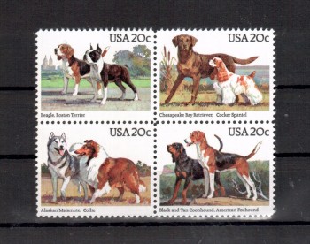 USA Michelnummer 1708 - 1711 postfrisch USA Michelnummer 1708 - 1711 postfrisch