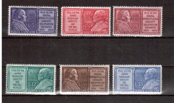 Vatikan Michelnummer 214 - 219 postfrisch