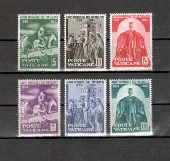 Vatikan Michelnummer 338 - 343 postfrisch