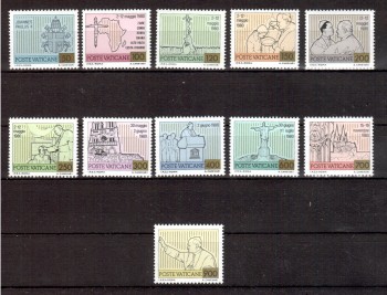 Vatikan Michelnummer 792 - 802 postfrisch