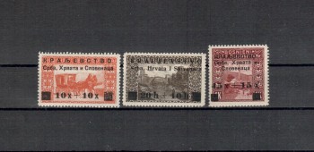 Jugoslawien Michelnummer 30 - 32 postfrisch Falz