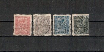 Jugoslawien Michelnummer 51 - 54 gestempelt Jugoslawien Michelnummer 51 - 54 gestempelt